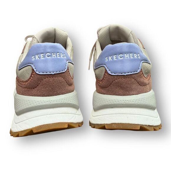 Skechers Women's Fury Retro Sneaker Brown Size 9 Air-Cooled Memory Foam - Picture 4 of 12
